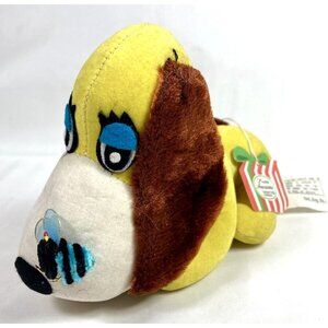 Vintage Amram's Yellow Dog Butterfly on Nose Stuffed Animal Plush Canada